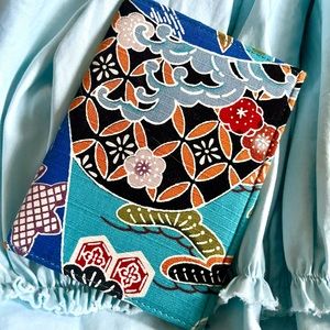 Traditional Okinawan tropical print passport cover